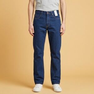 Red Kap Work Jeans Mens 29x34 Blue Denim Straight Leg New